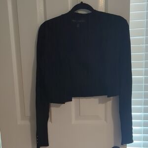 White House Black Market Black Crop Top